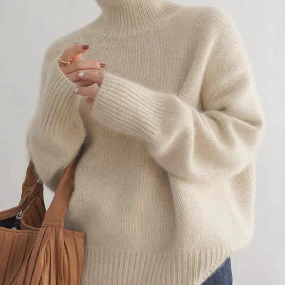 Women's Oversized Turtleneck Sweater - Vonnera