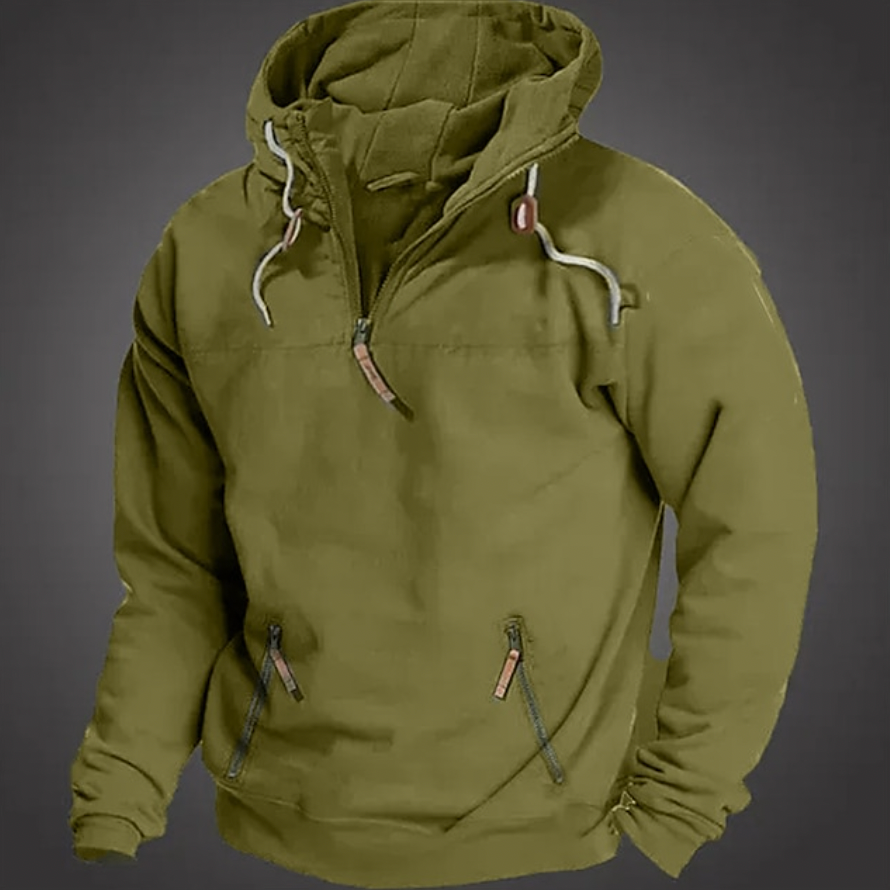 Men's Half-Zip Hoodie Pullover - Vonnera