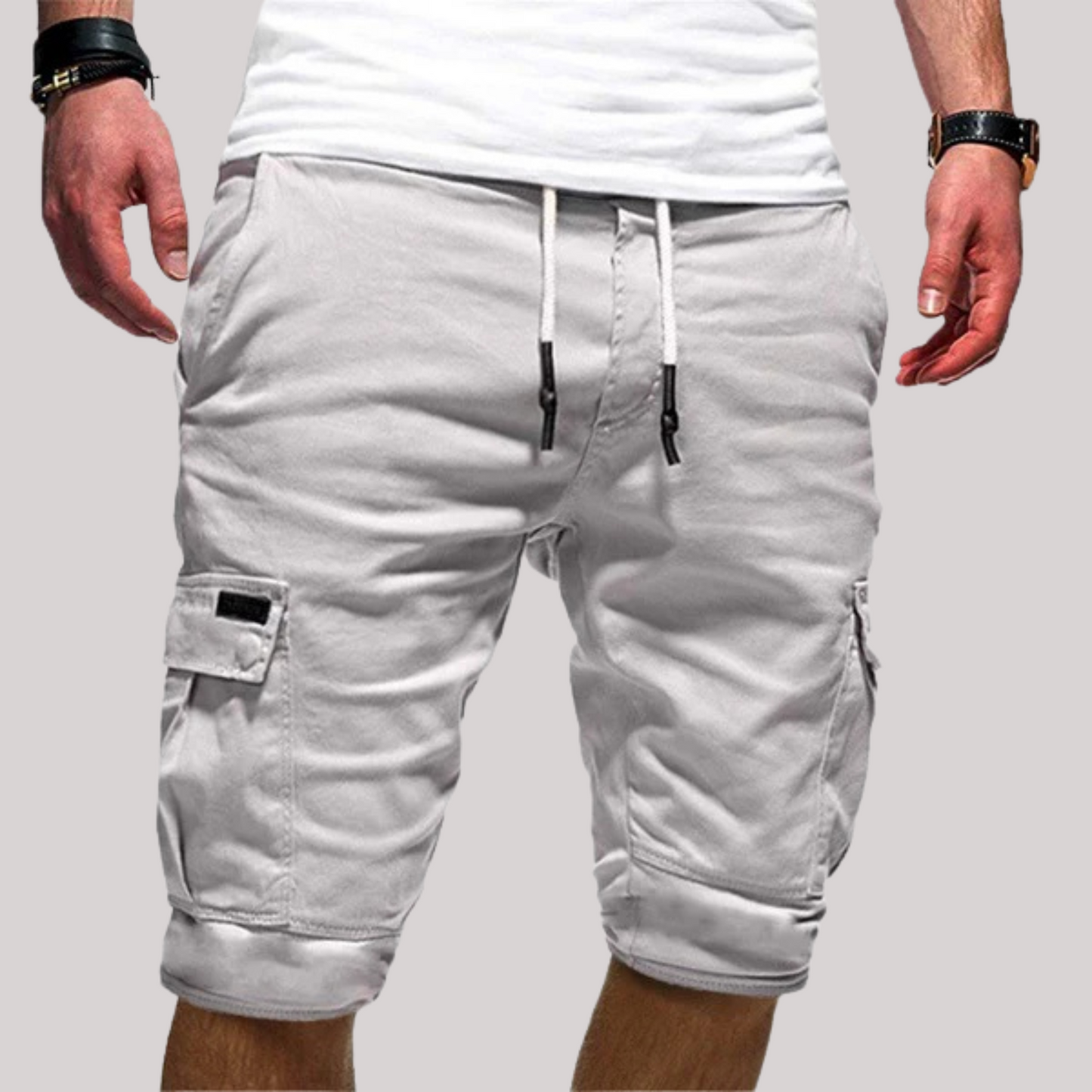 Men's Cargo Drawstring Shorts - Vonnera