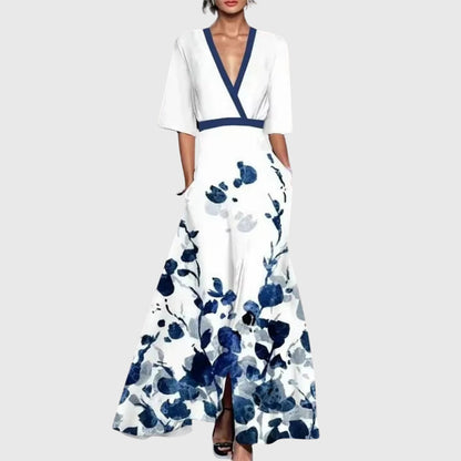 Women's Floral Maxi Dress Wrap Style - Vonnera
