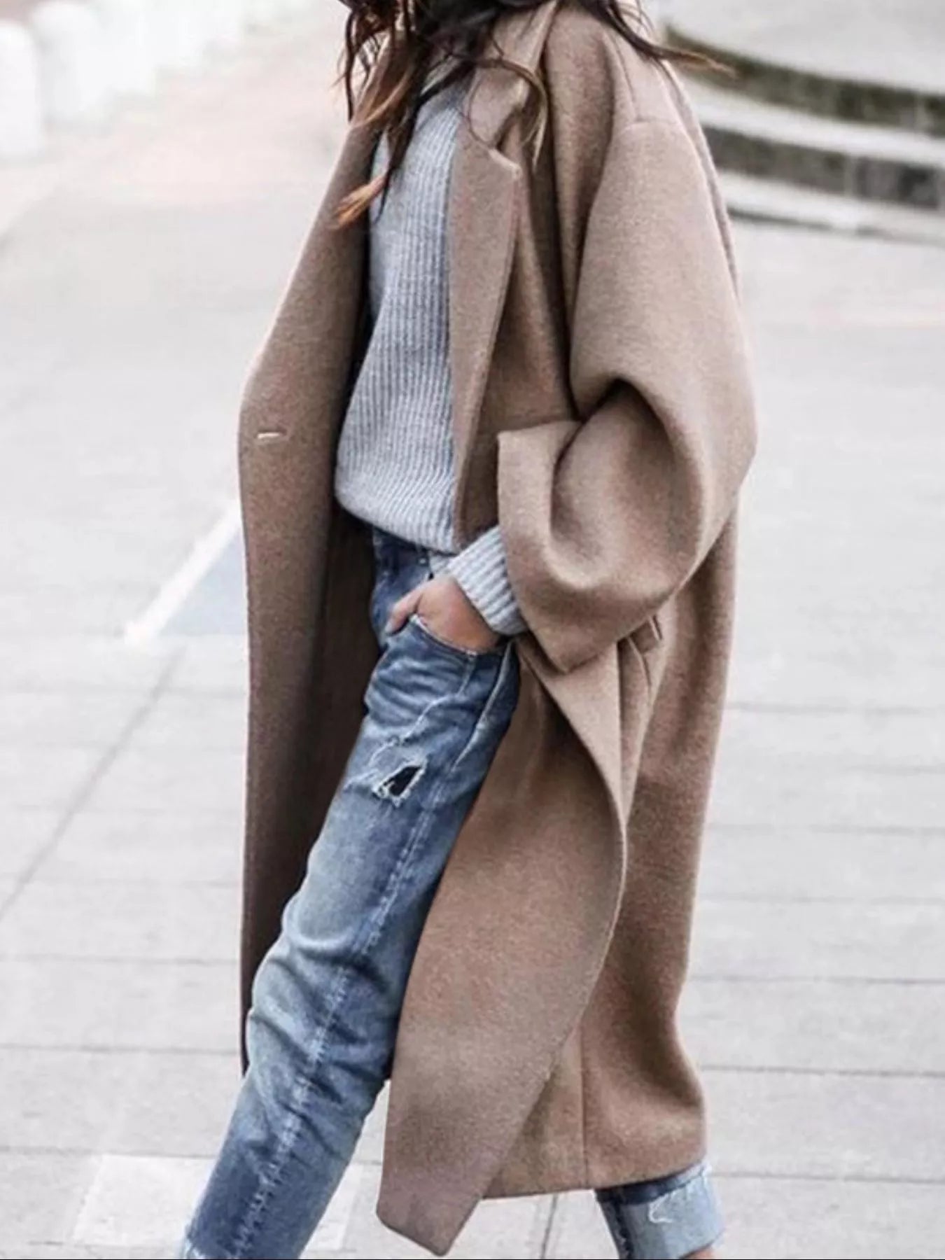 Women's Oversized Long Coat - Vonnera