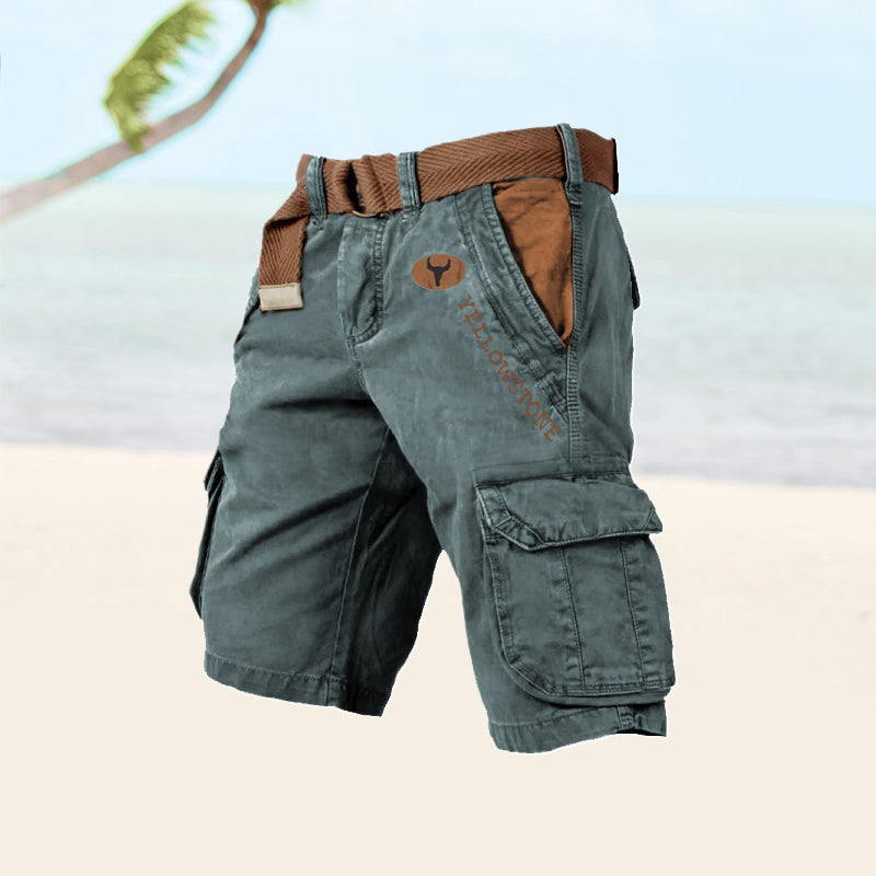 Image of Rory | Men's Belted Cargo Shorts