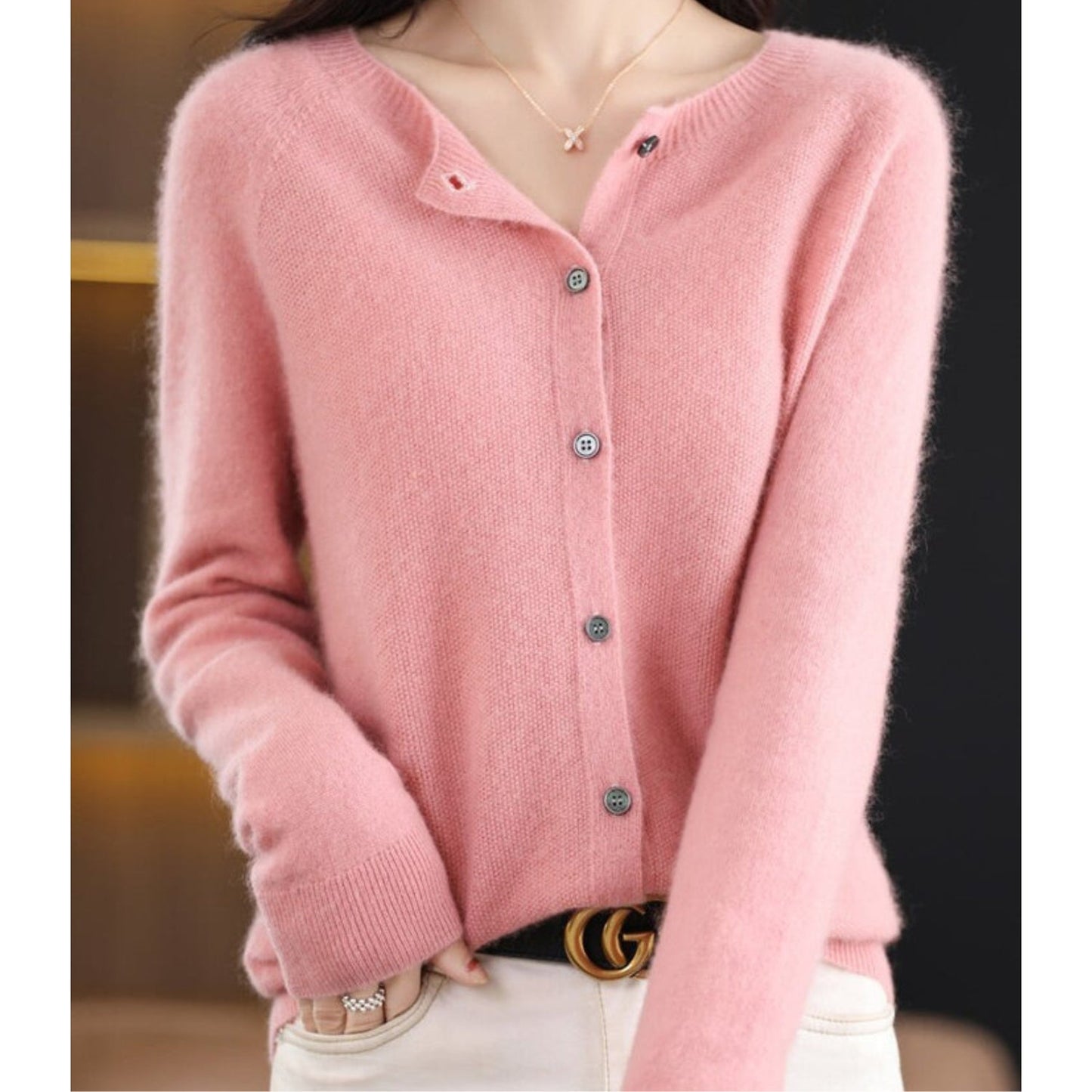 Image of Rosemary | Women's Button-Down Fitted Cardigan