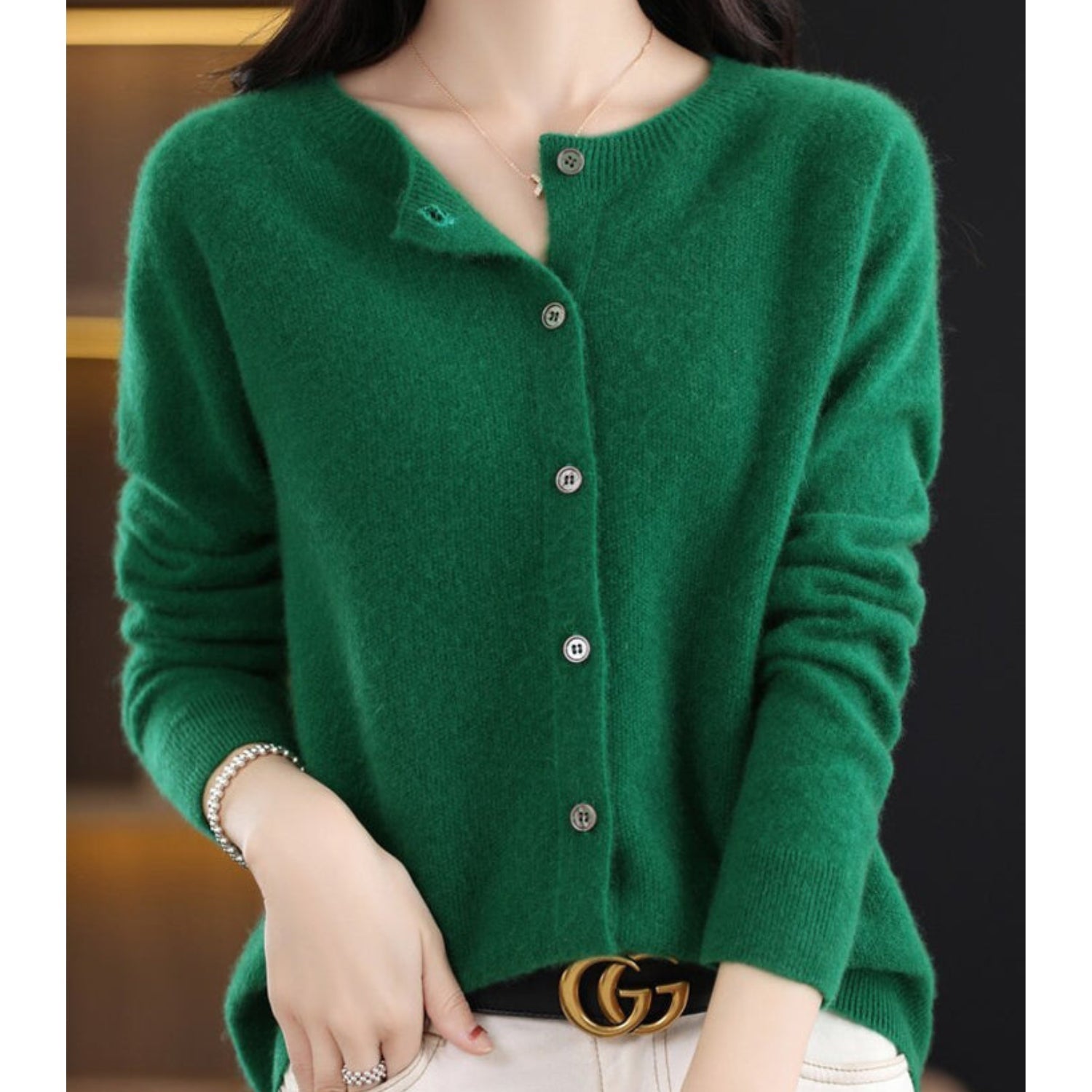 Image of Rosemary | Women's Button-Down Fitted Cardigan
