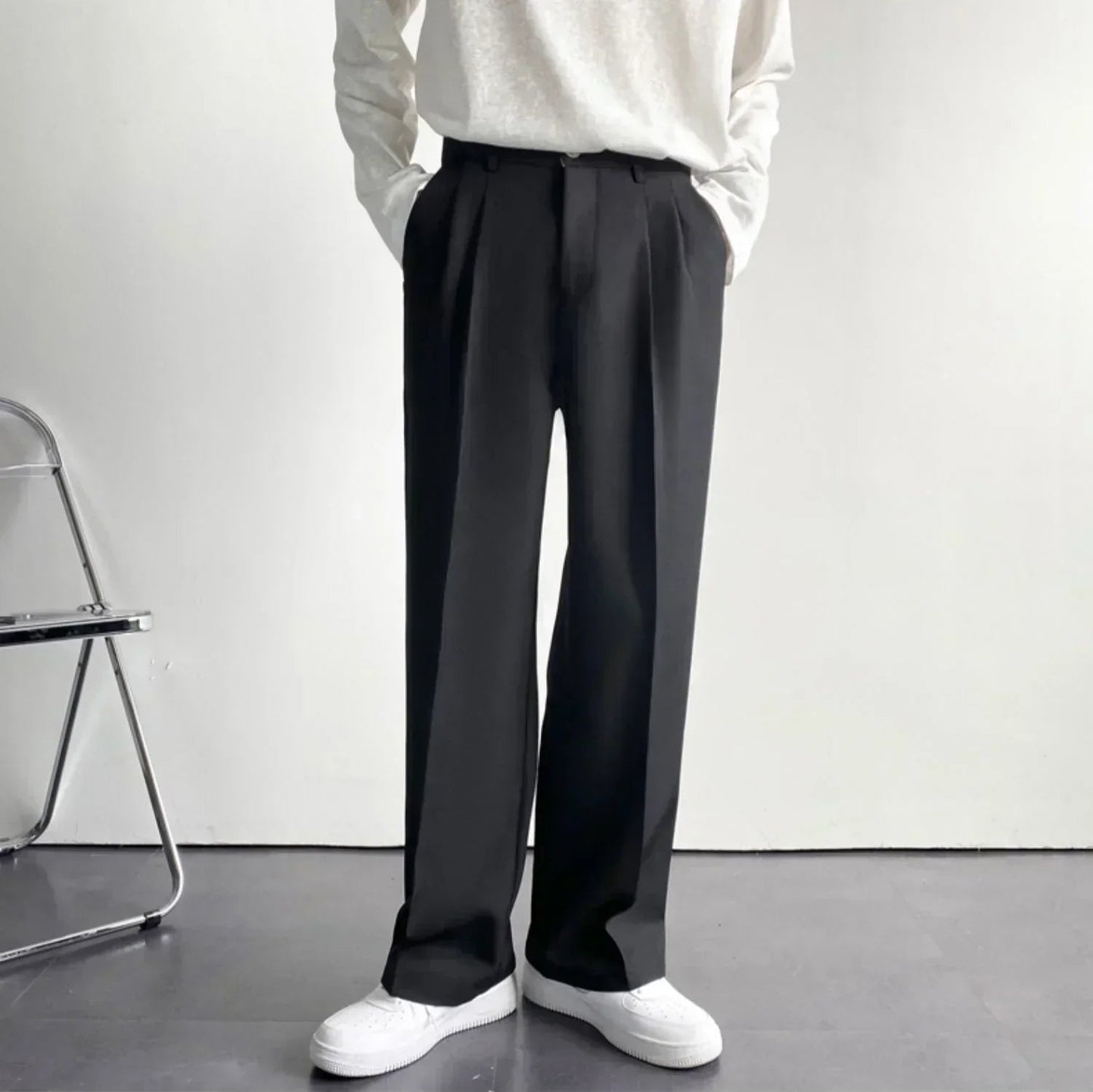 Image of Ross | Men's Pleated Wide Leg Dress Pants