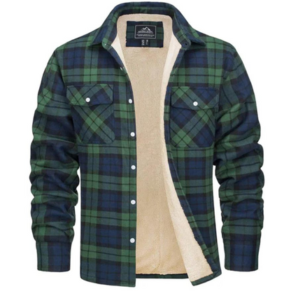 Image of Rowan | Men's Plaid Lined Shirt Jacket