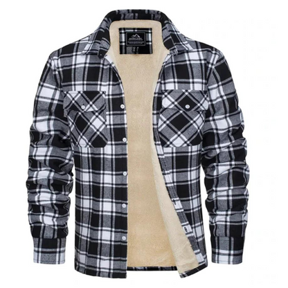 Image of Rowan | Men's Plaid Lined Shirt Jacket