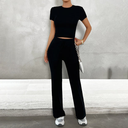 Women's Cropped Two Piece Set