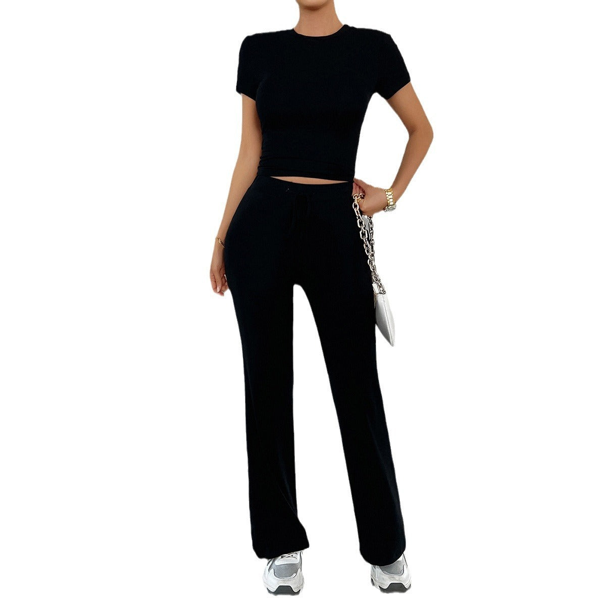 Women's Cropped Two Piece Set