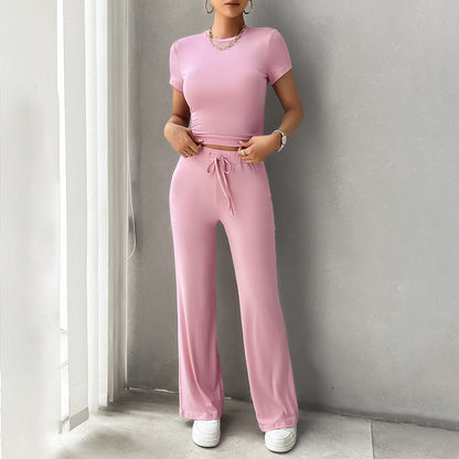 Women's Cropped Two Piece Set