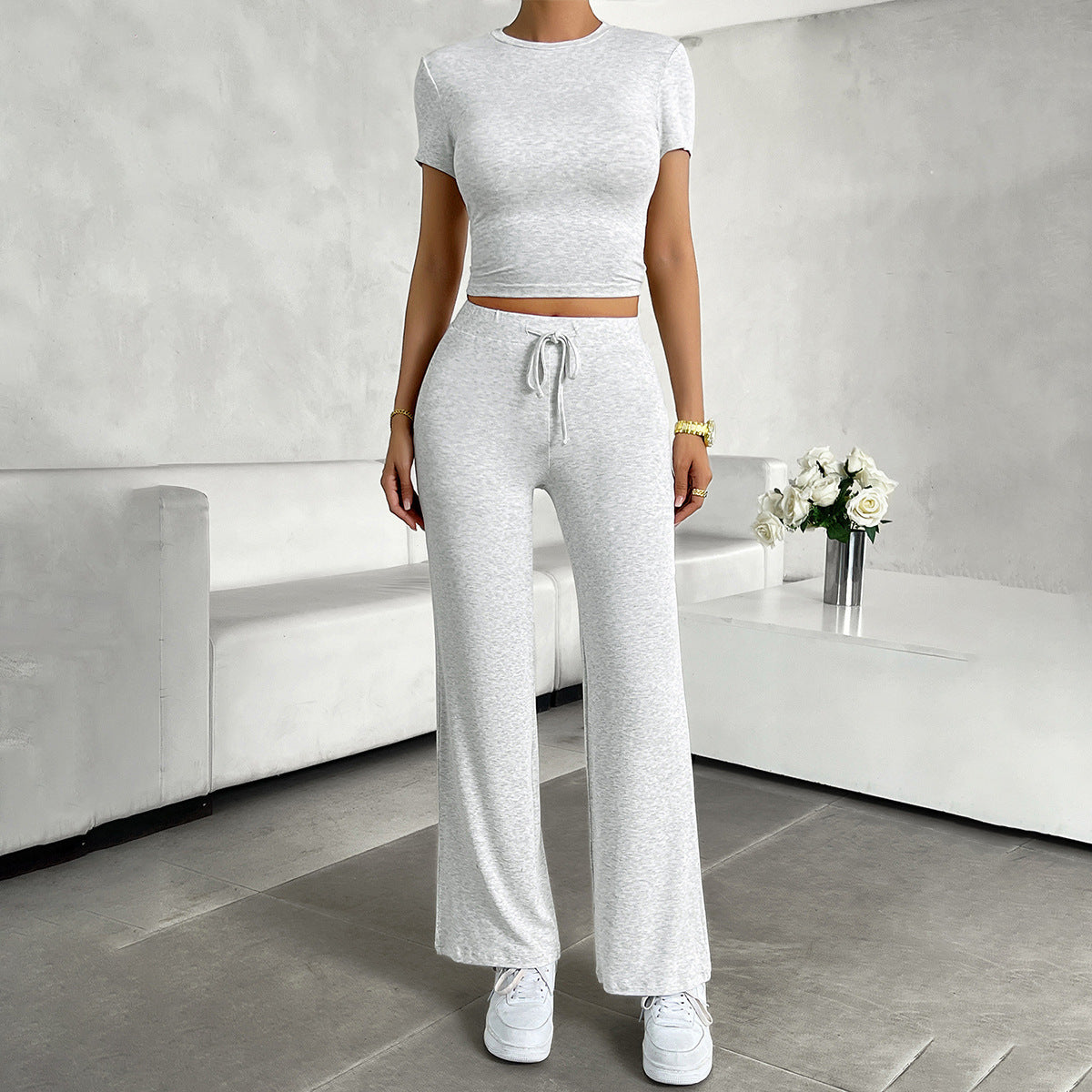 Women's Cropped Two Piece Set - Vonnera