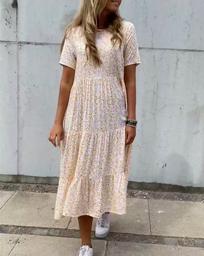 Women's Tiered Midi Dress - Vonnera