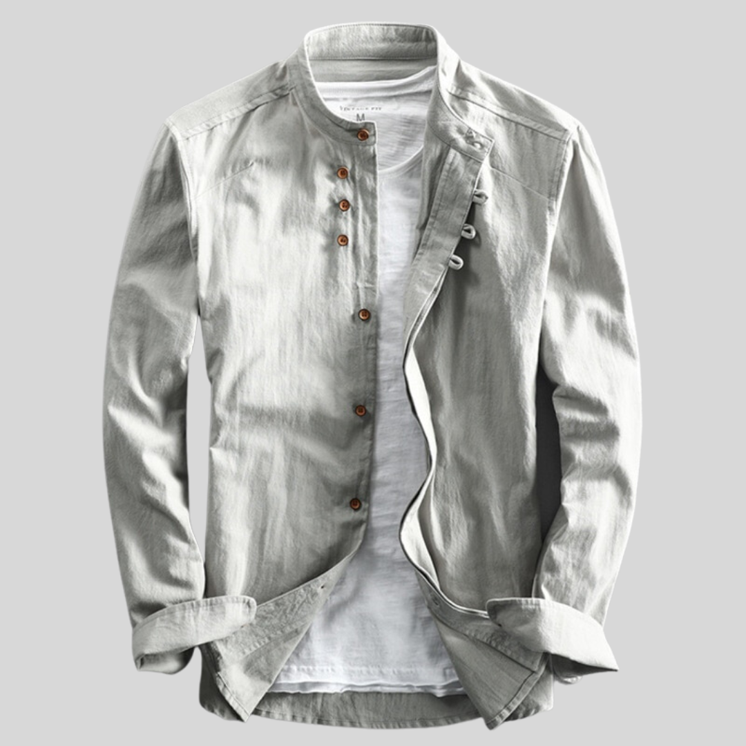 Rudy Men's Long Sleeve Button Down Shirt - Vonnera