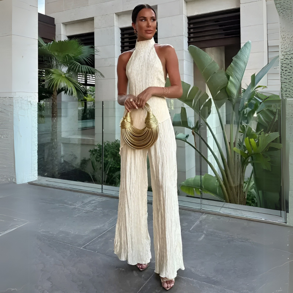 Women's Asymmetrical Backless Jumpsuit Elegant - Vonnera