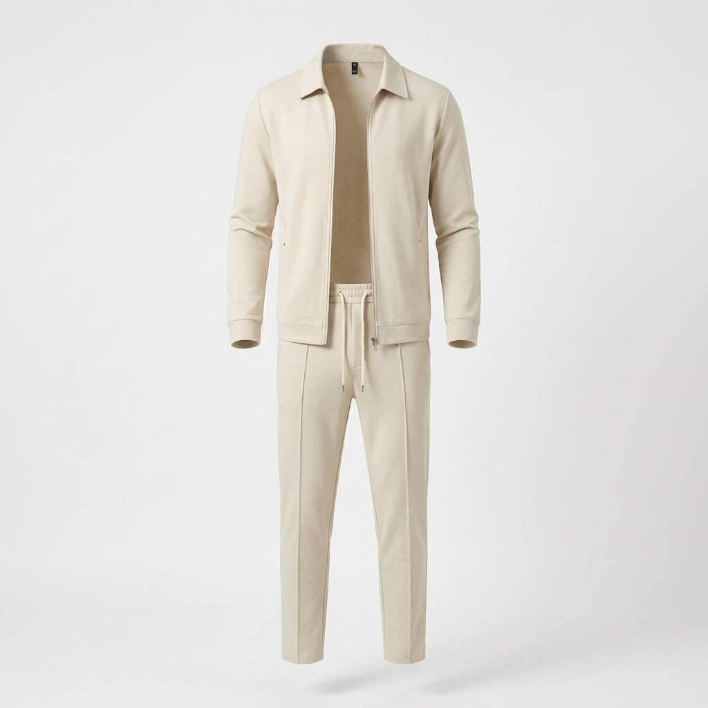 Men's Zip Up Jacket Suit Set - Vonnera