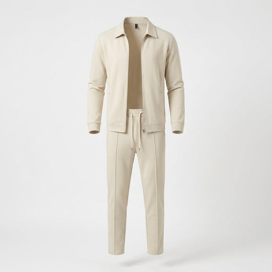 Men's Zip Up Jacket Suit Set - Vonnera