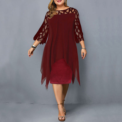 Stella Women's Plus Size Flowy Midi Dress