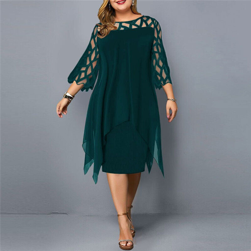 Stella Women's Plus Size Flowy Midi Dress