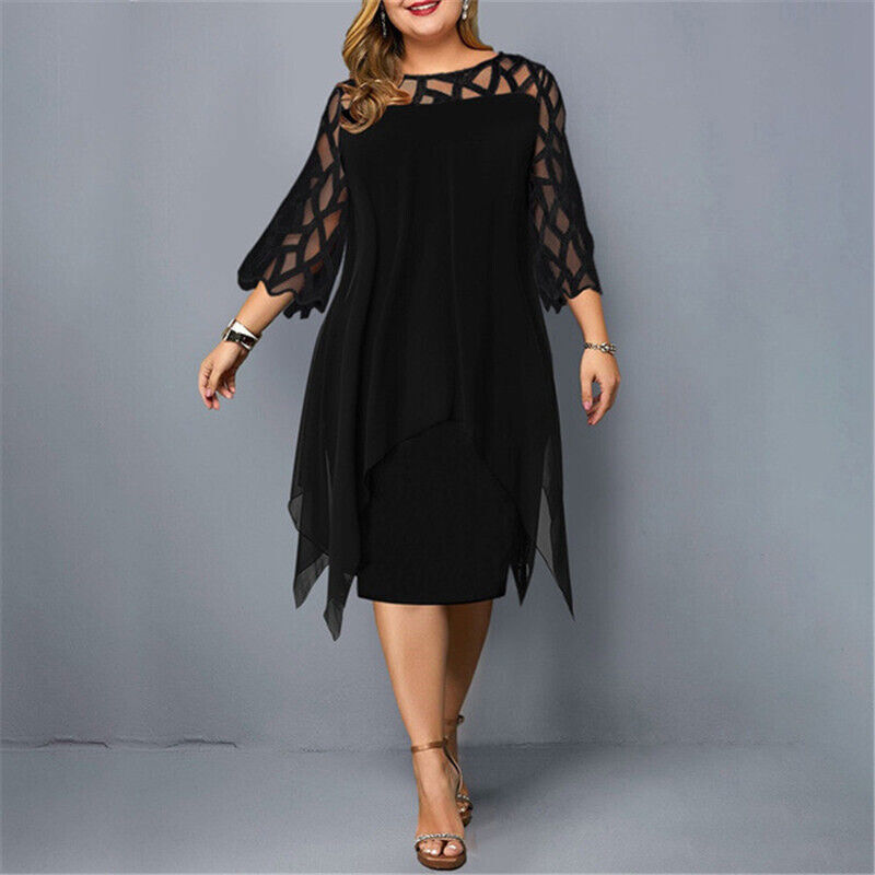 Stella Women's Plus Size Flowy Midi Dress