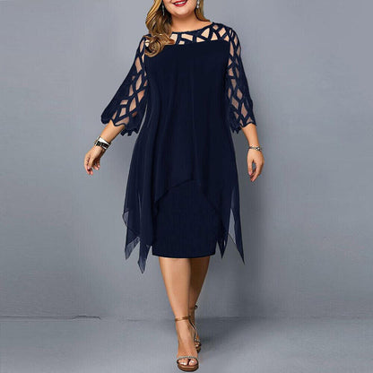 Stella Women's Plus Size Flowy Midi Dress