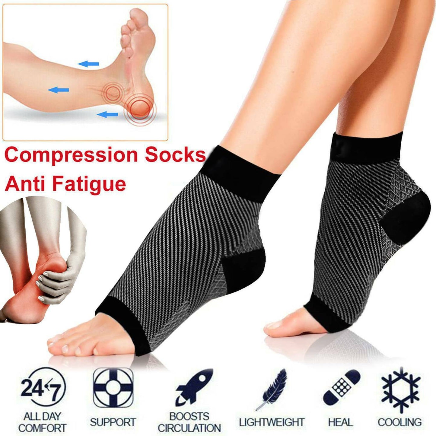 Vonnera Compression Ankle Socks Pain Relief