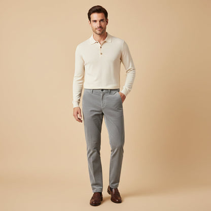 Men's Corduroy Casual Pants Elastic Waist