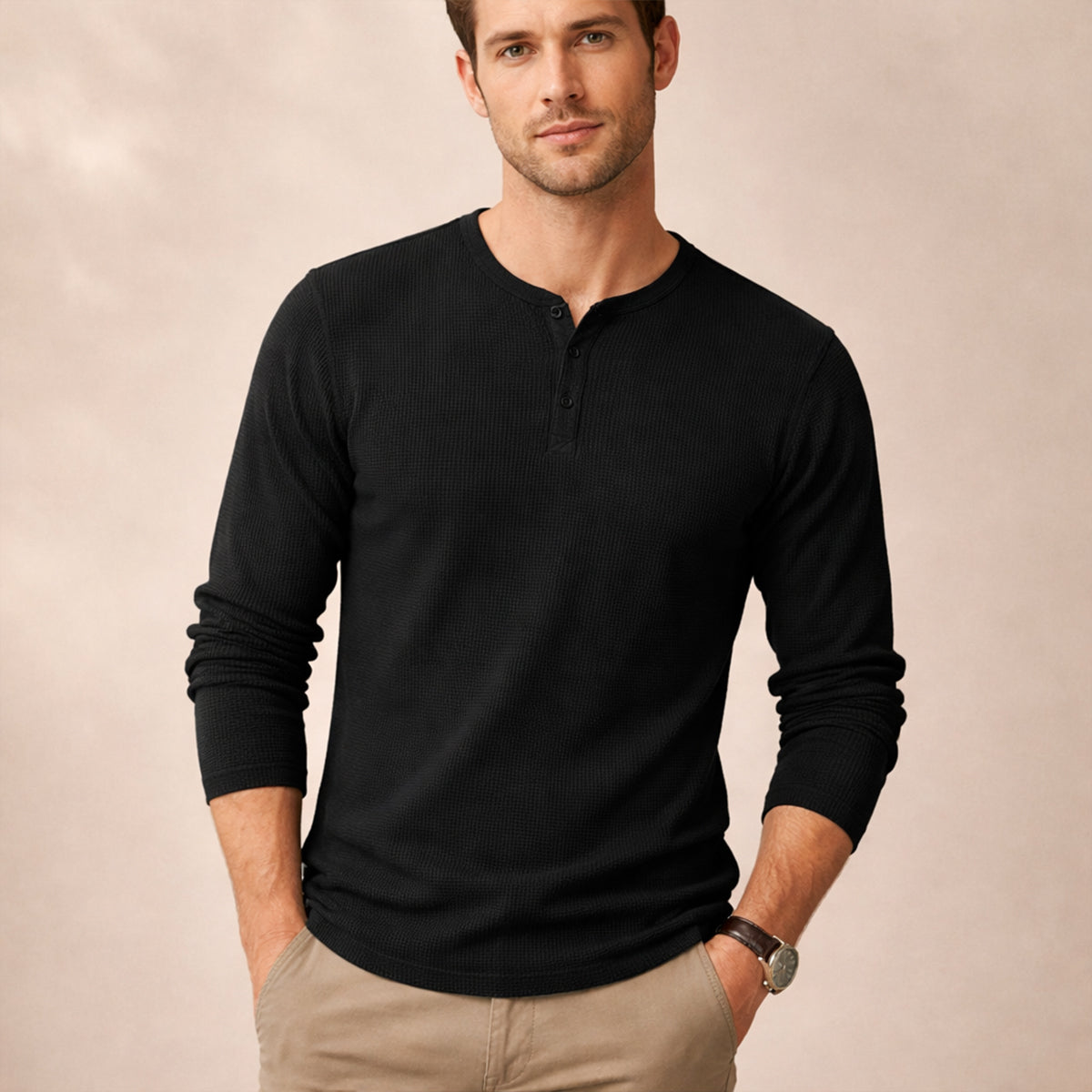 Mens Textured Stripe Button Down Shirt