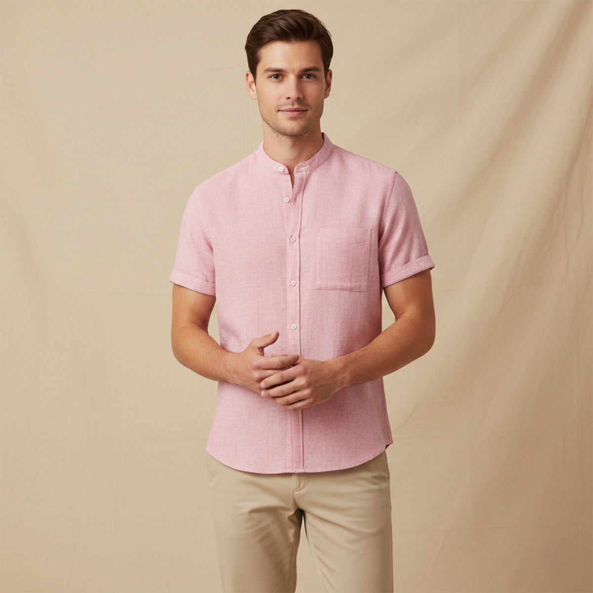 Men's Oversized Linen Cotton Beach Shirt