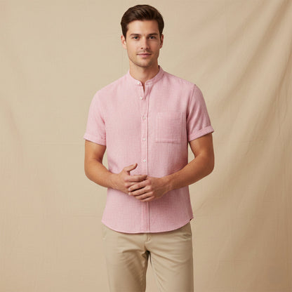 Men's Oversized Linen Cotton Beach Shirt