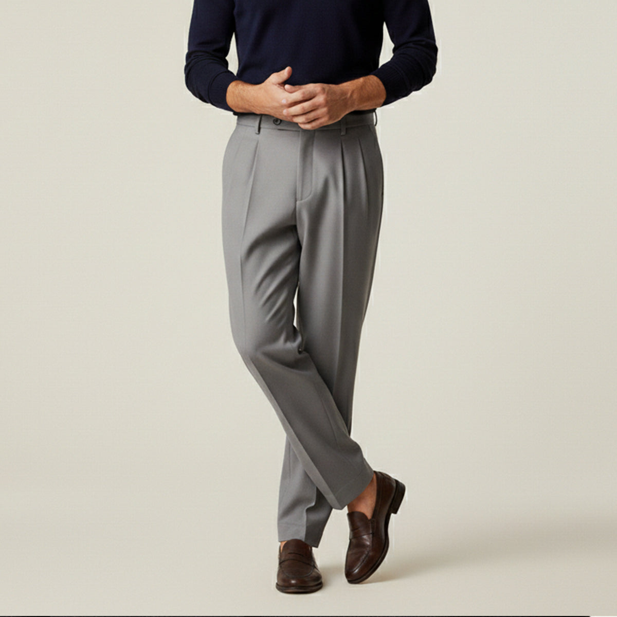 Men's Linen Summer Pants Lightweight Beige