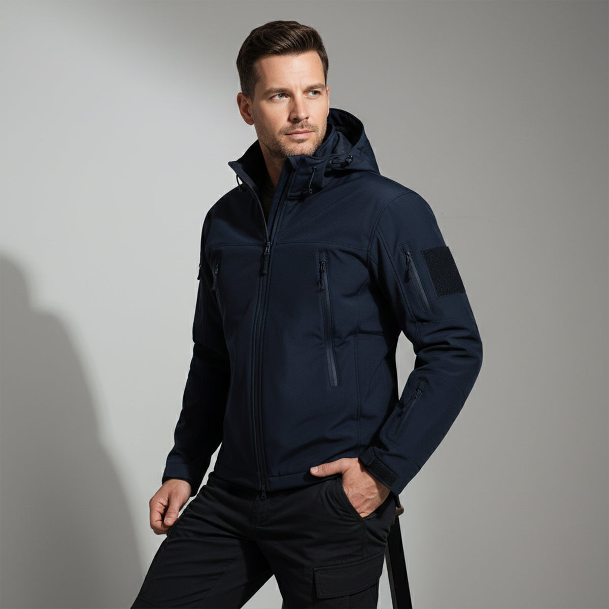 Falkirk Men's Waterproof Tactical Jacket With Hood