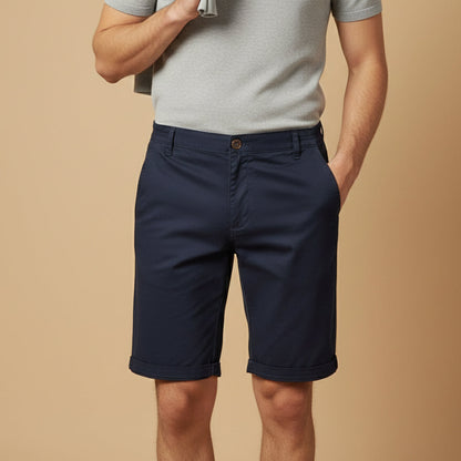 Men's Cotton Flat Front Shorts