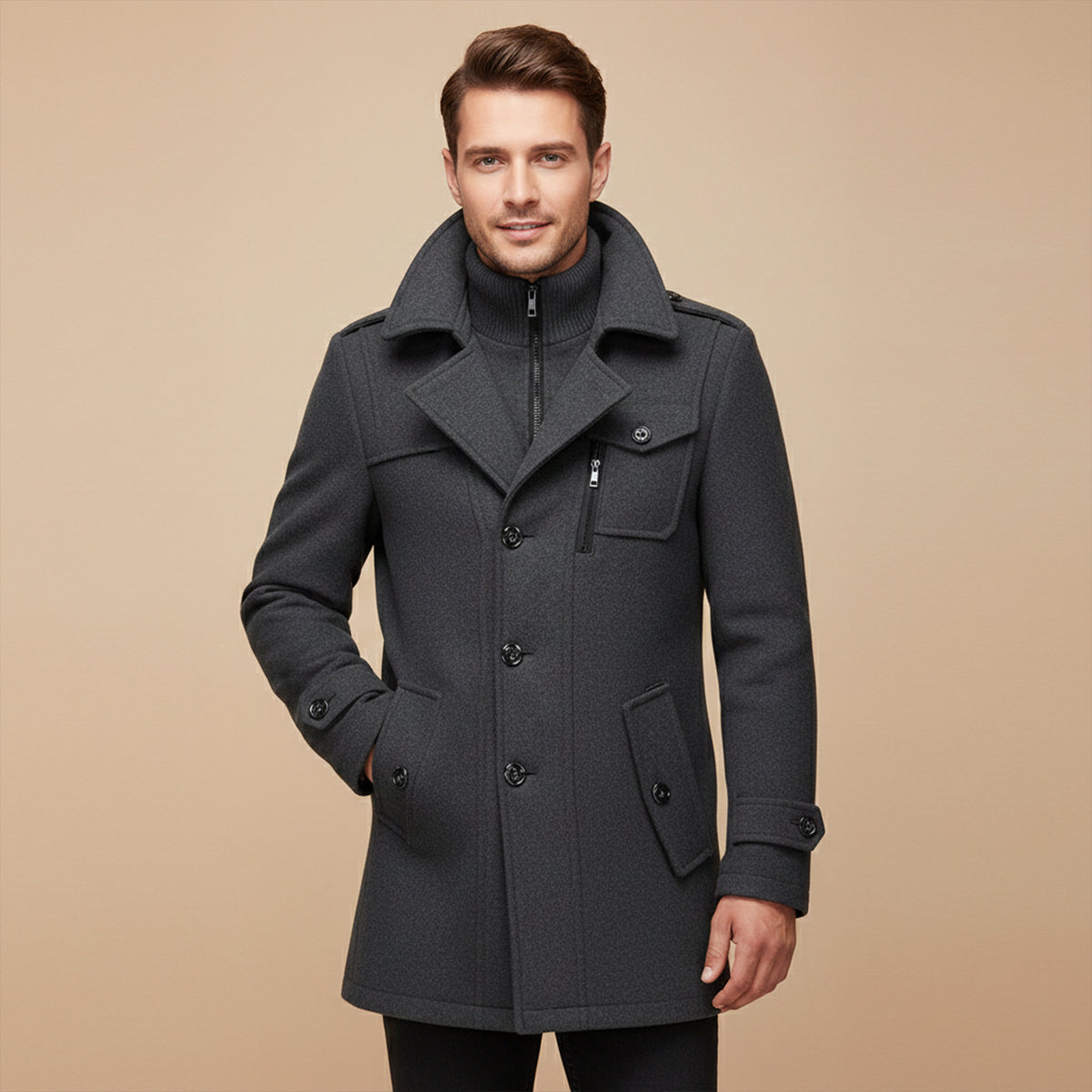 Isernia Men's Smart Winter Zip Jacket