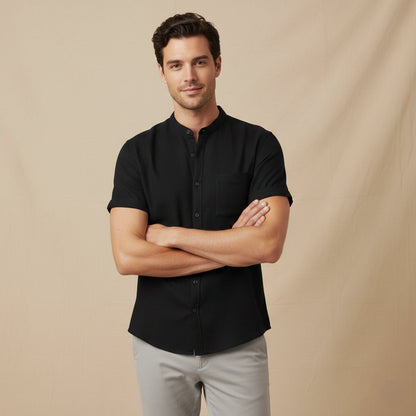 Men's Oversized Linen Cotton Beach Shirt