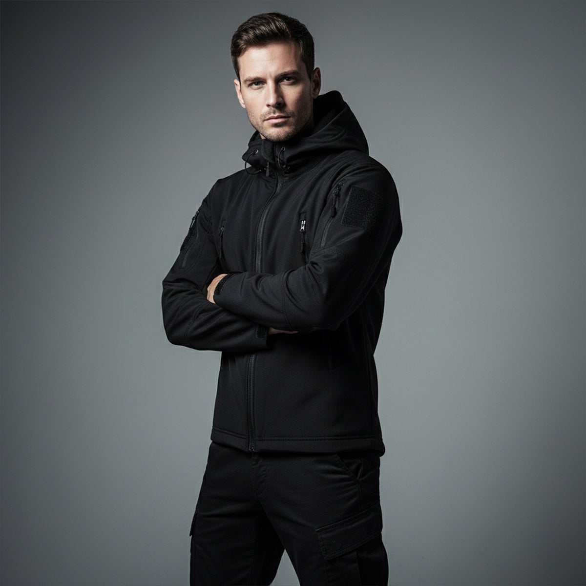 Falkirk Men's Waterproof Tactical Jacket With Hood