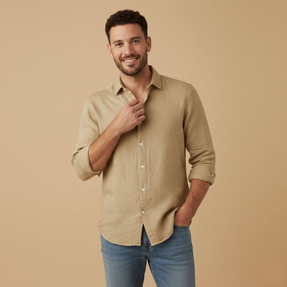 Men's Cotton Linen Casual Shirt