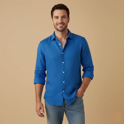 Men's Cotton Linen Casual Shirt