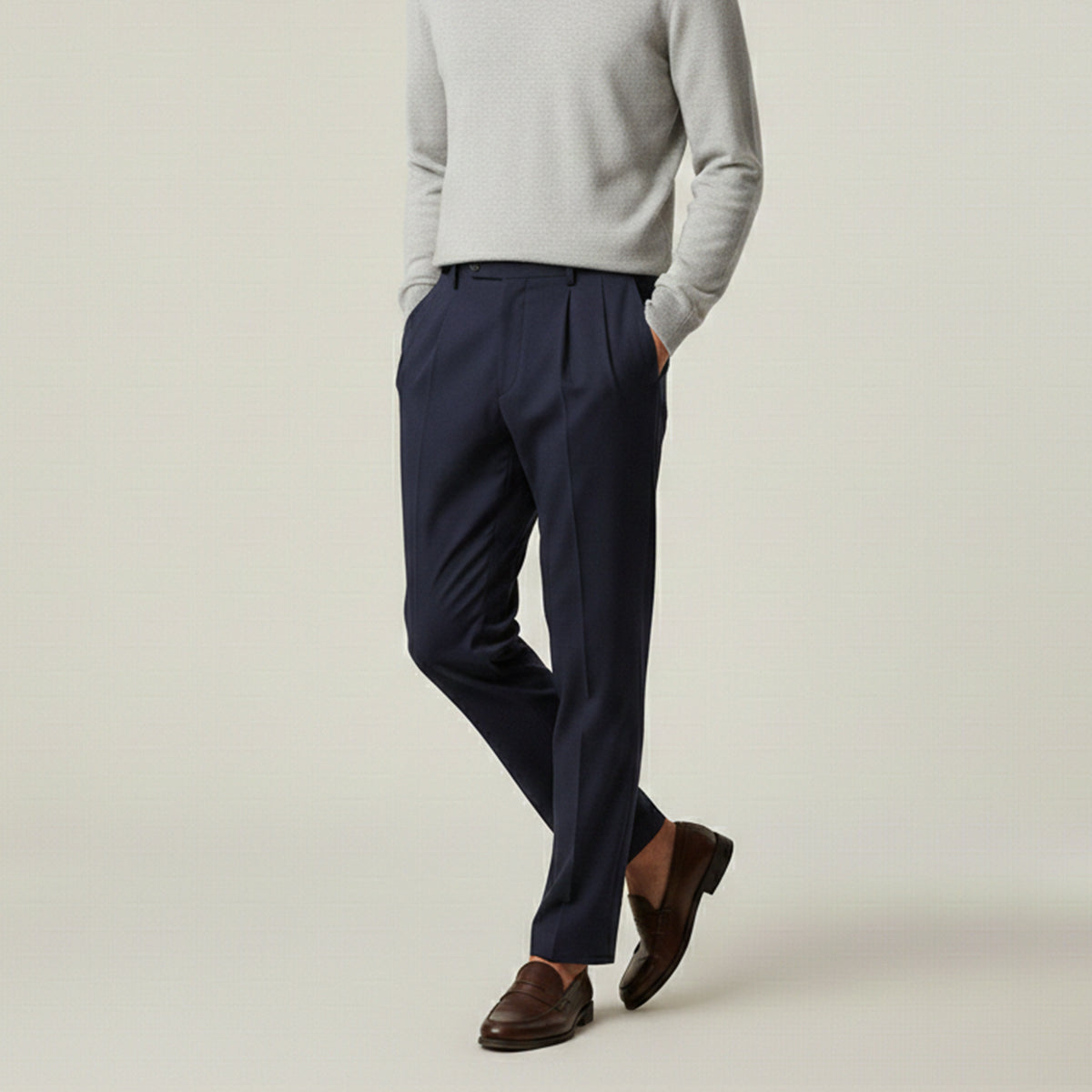 Men's Linen Summer Pants Lightweight Beige