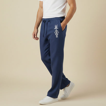 Men's Linen Wide Leg Drawstring Pants