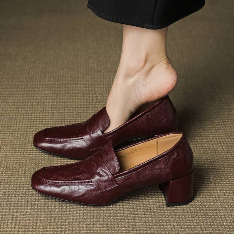 Women's Slip-On Block Heel Loafers - Vonnera