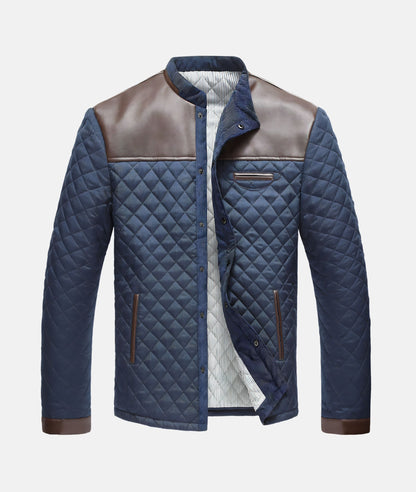 Men's Quilted Button Front Jacket - Vonnera