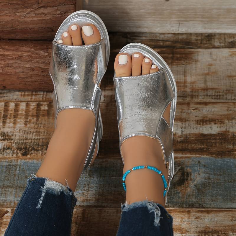 Women's Open Toe Sandals Wide Strap