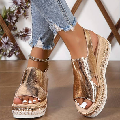 Women's Open Toe Sandals Wide Strap