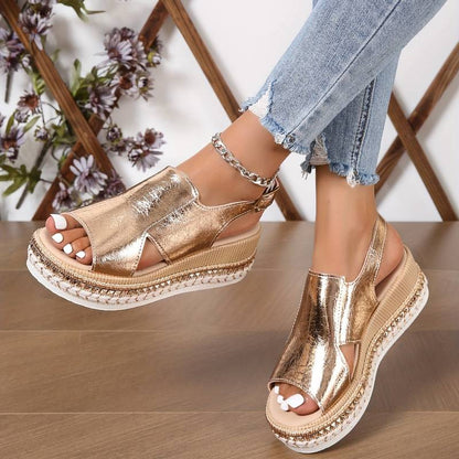 Women's Open Toe Sandals Wide Strap