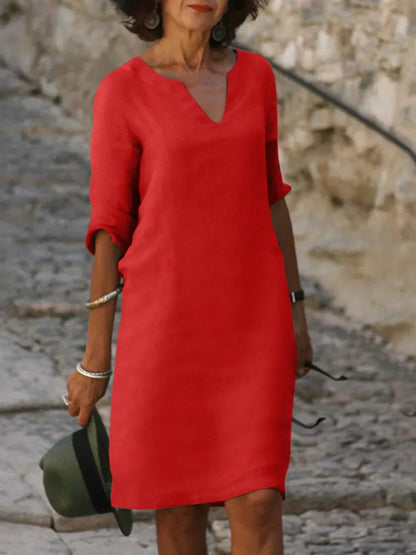 Elegant V-Neck Dress