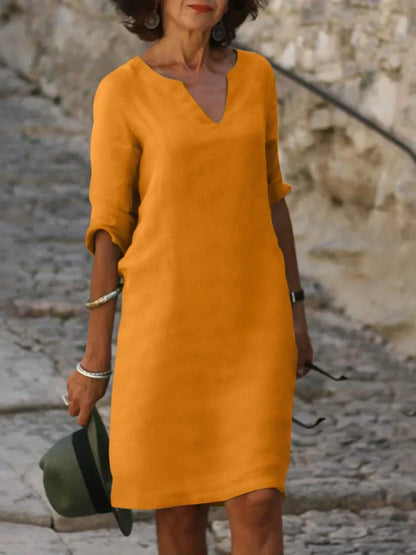 Elegant V-Neck Dress