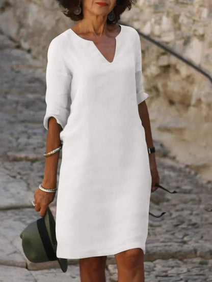 Elegant V-Neck Dress
