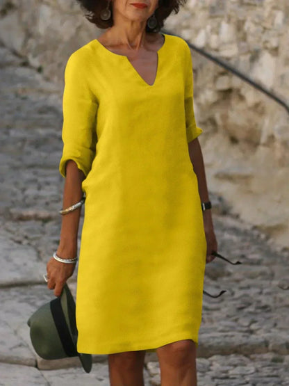 Elegant V-Neck Dress