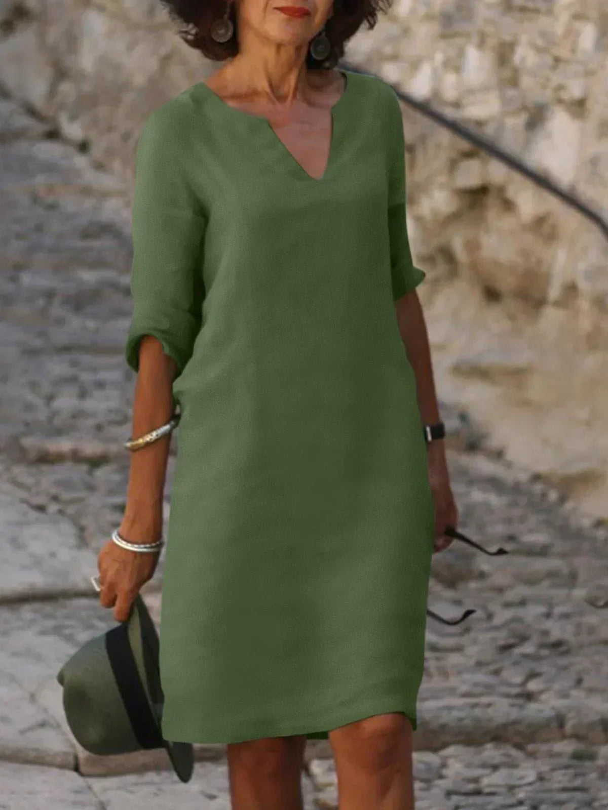 Elegant V-Neck Dress