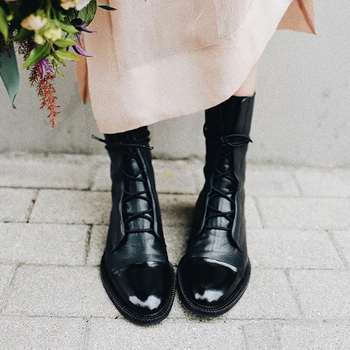 Women's Mid Calf Boots Closed Toe